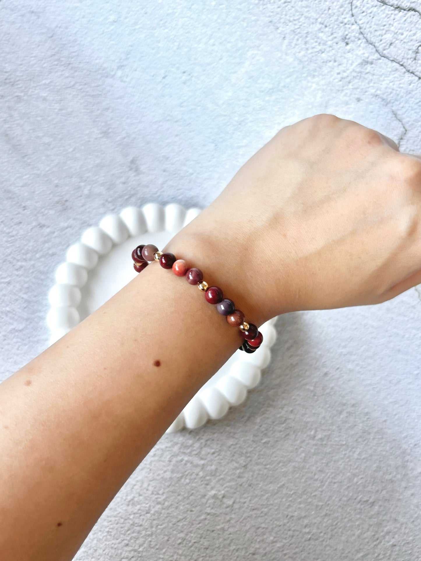 Mookaite Customised Stacker Crystal Bracelet